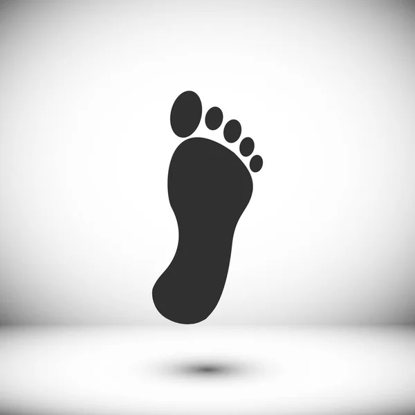 Icono de huella de pie — Archivo Imágenes Vectoriales