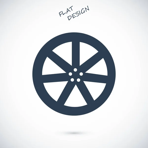 Значок колеса — стоковый вектор