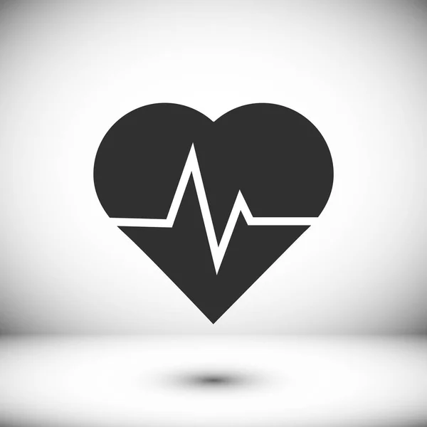 Εικονίδιο "υπογραφή" κτύπο της καρδιάς — Διανυσματικό Αρχείο