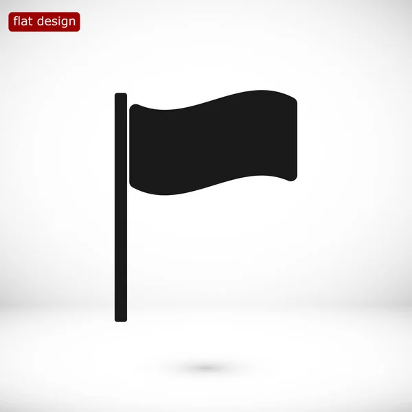 Icône de signe de drapeau — Image vectorielle