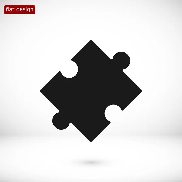 Puzzle flat icon — Stock Vector