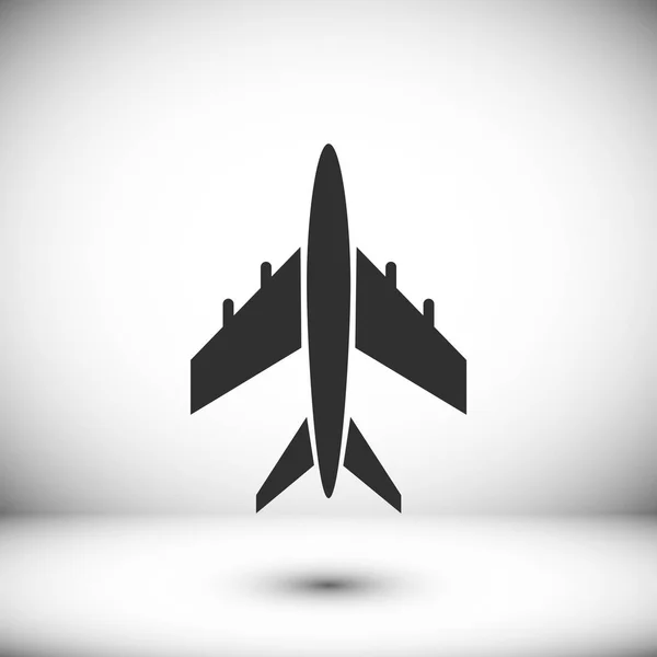 Ikon Datar Pesawat - Stok Vektor