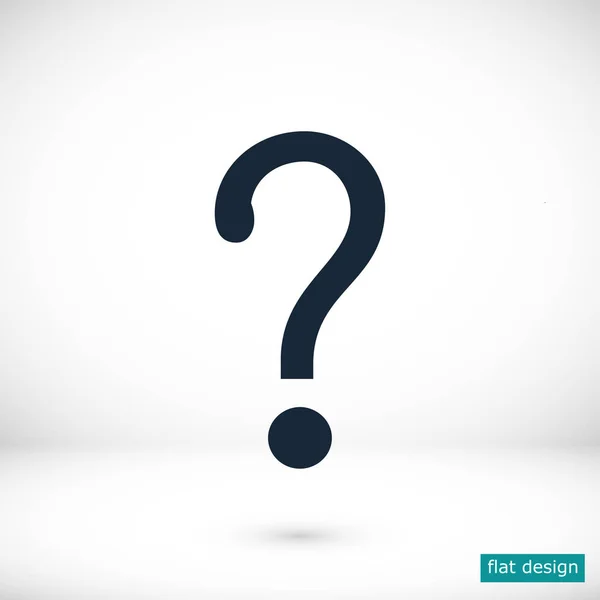 Vector: interrogación icono | Ilustración de vector de icono de signo de interrogación — Vector