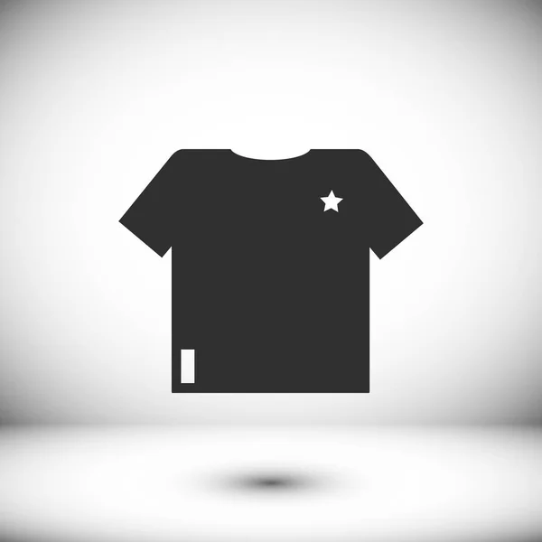 T-tröja platt ikon — Stock vektor