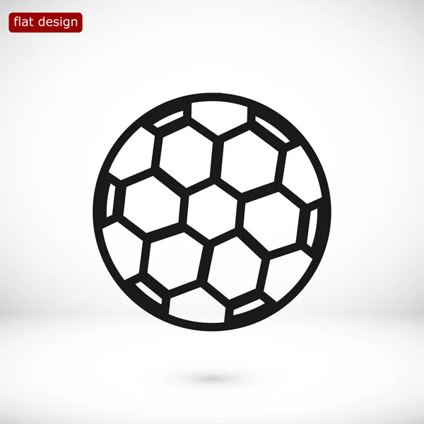 Icono plano de bola — Archivo Imágenes Vectoriales