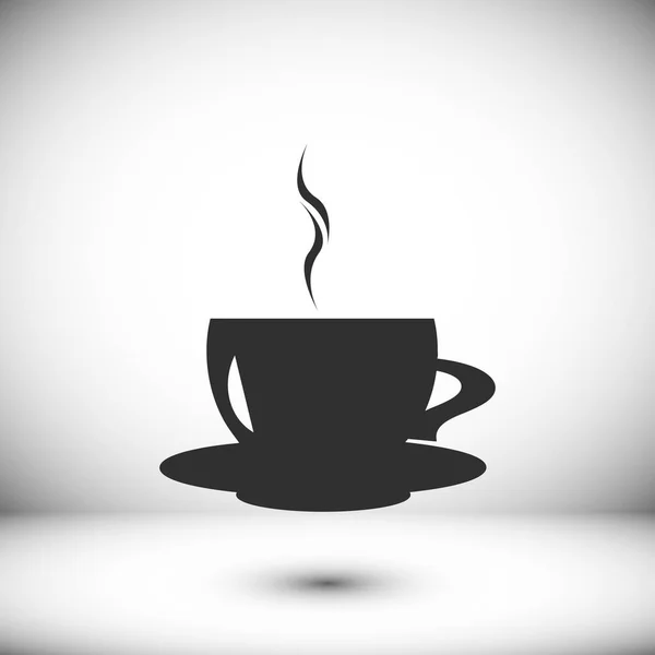 Icono plano de café — Archivo Imágenes Vectoriales