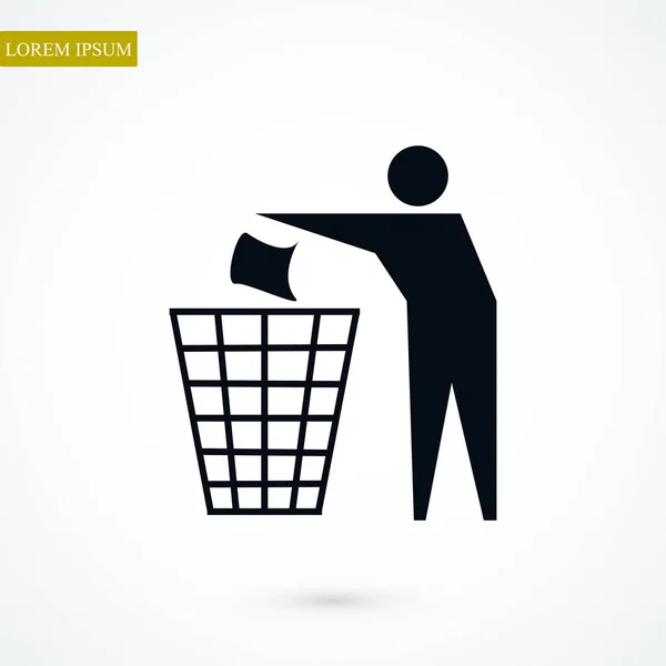 Recycling teken pictogram — Stockvector