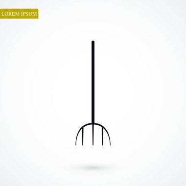 Bahçe çatal simgesi