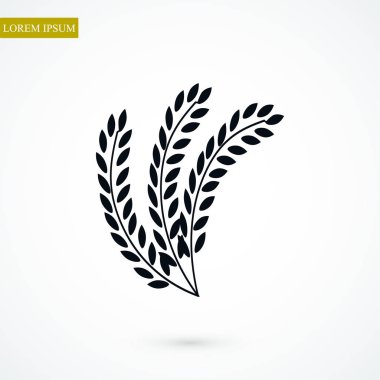 Buğday düz simgesi