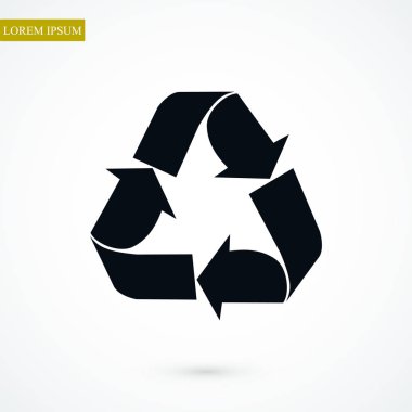 geri dönüşüm işareti simgesi