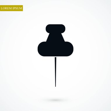 Düz raptiye simgesini