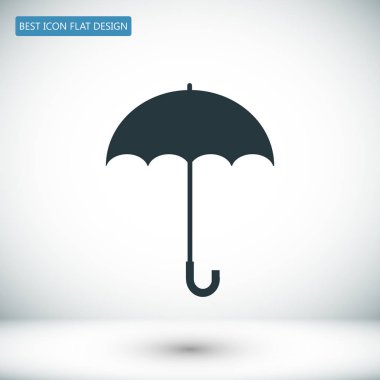 Şemsiye Düz Simgesi