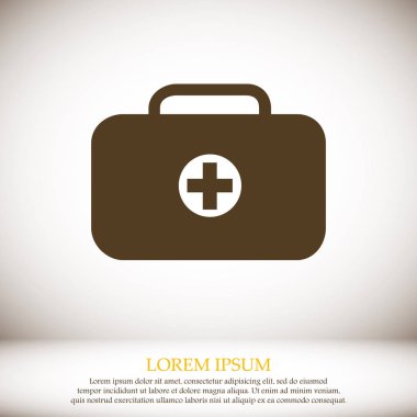 ilk yardım çantası simgesini