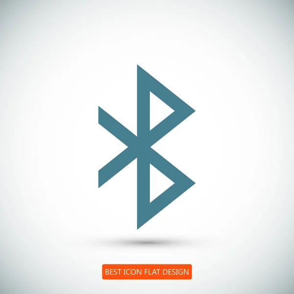 Bluetooth flat icon — Stock Vector