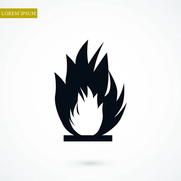 Yangın web simgesi — Stok Vektör