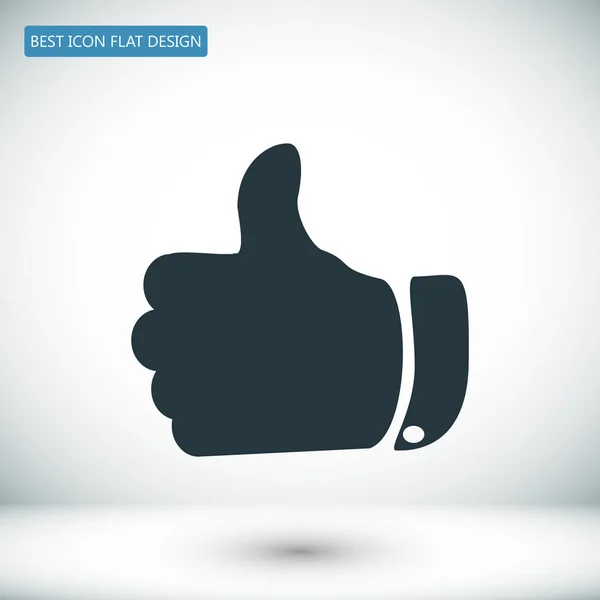 Thumb up finger sign — Stock Vector