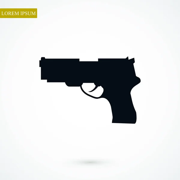 Danger gun icon — Stock Vector