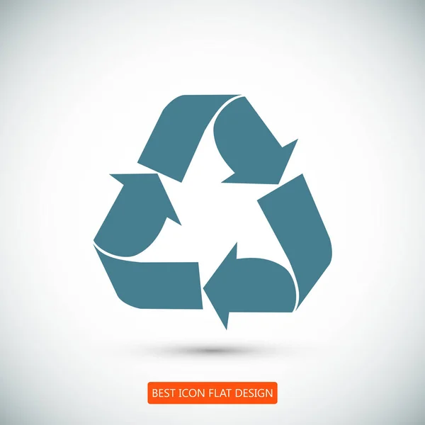 Recycle teken pictogram — Stockvector