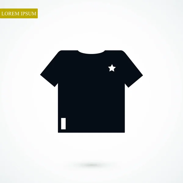 T-Shirt-Design-Ikone — Stockvektor