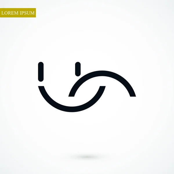 Leende web Icon — Stock vektor