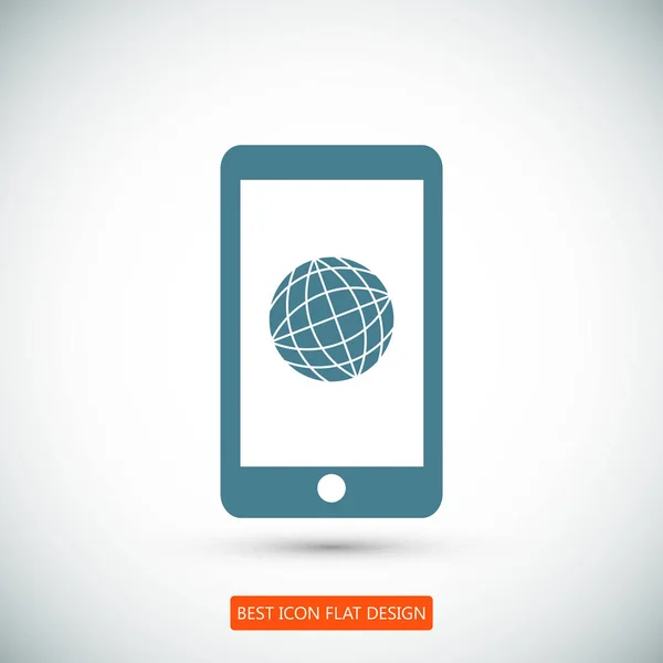 Smartphone Icono plano — Archivo Imágenes Vectoriales