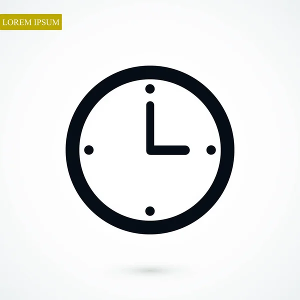Relógio Ícone simples —  Vetores de Stock