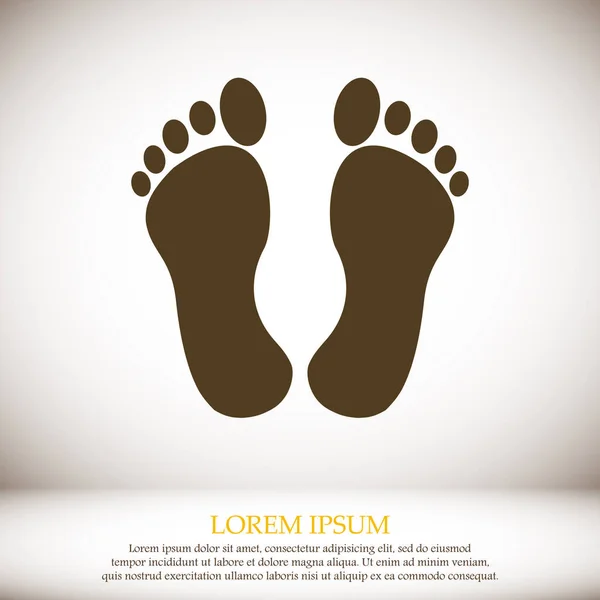 Footprints web icon — Stock Vector