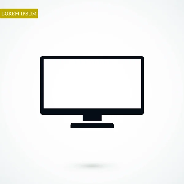 TV screen icon — Stock Vector