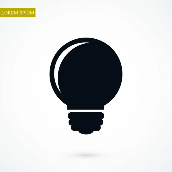 Light bulb icon — Stock Vector