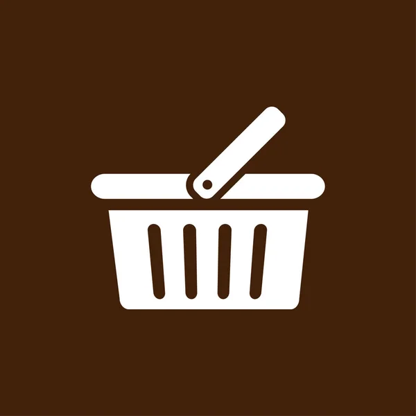 Basket flat icon — Stock Vector