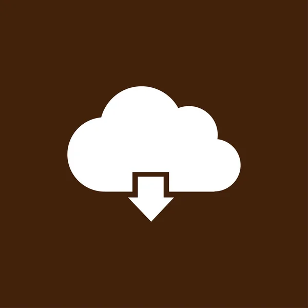 Baixar ícone de nuvem — Vetor de Stock