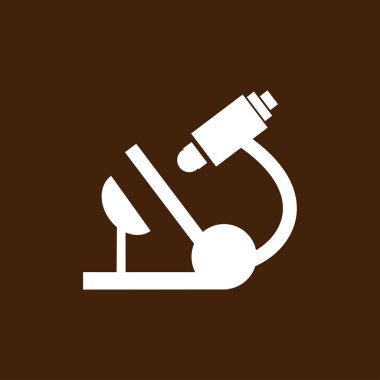 Mikroskop Düz Simgesi