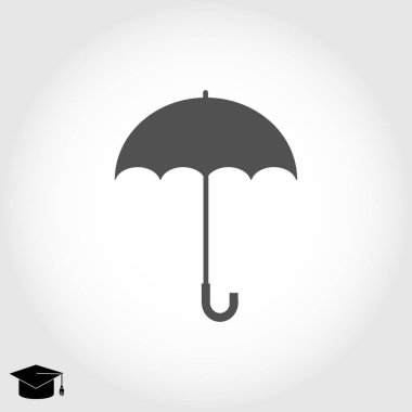 Şemsiye Düz Simgesi