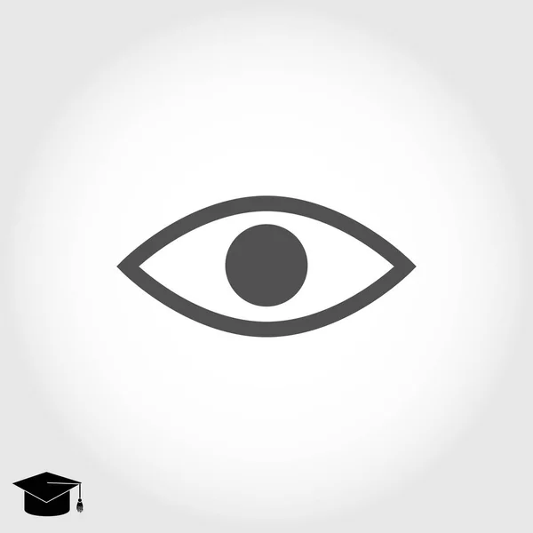 Eye flat icon — Stock Vector