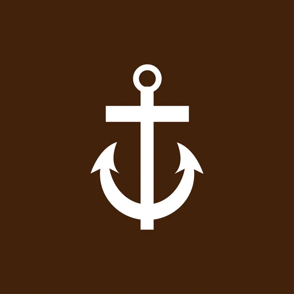 Anchor flat icon — Stock Vector