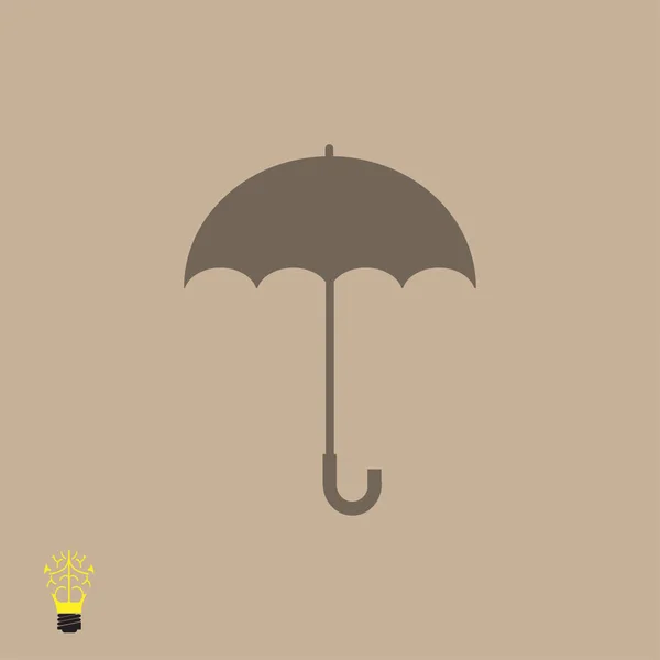Parapluie Icône plate — Image vectorielle