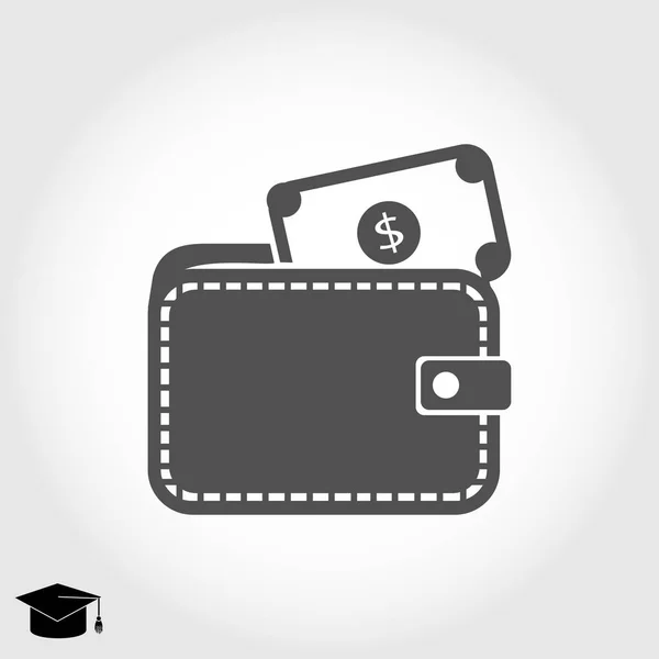 M-cüzdan ile dolar simgesi — Stok Vektör