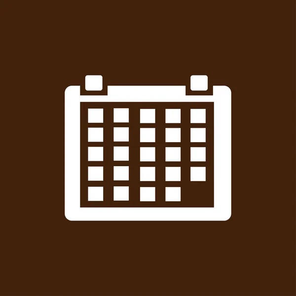 Kalendarz płaska ikona — Wektor stockowy