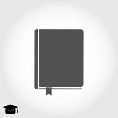 Kitap Düz Simgesi