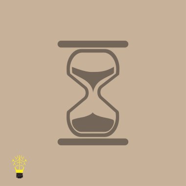 kum saati düz simgesi