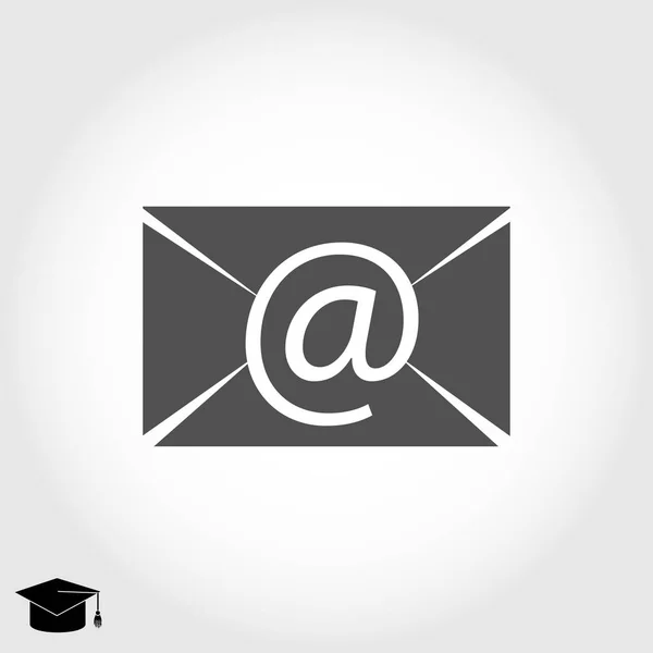 Ícone plana mensagem de e-mail — Vetor de Stock