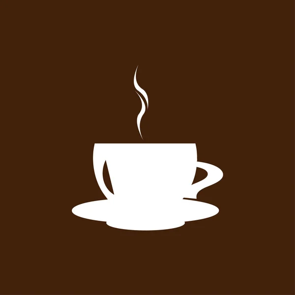 Φλιτζάνι ζεστό εικονίδιο καφέ — Διανυσματικό Αρχείο