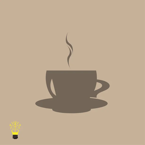 Csésze forró kávé ikon — Stock Vector