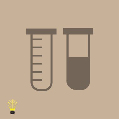 Tüpler düz simgesi