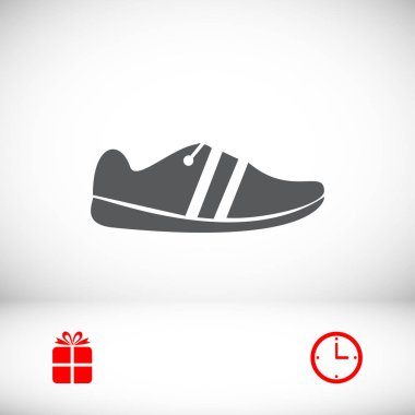 Ayakkabı düz simgesi