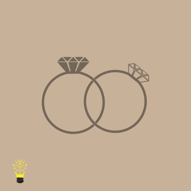 Yüzük düz simgesi