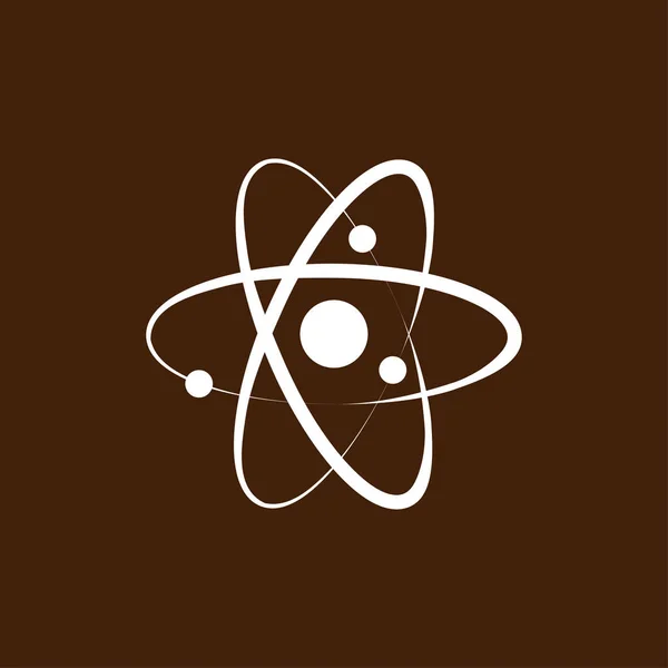 Atom-Zeichen-Symbol — Stockvektor