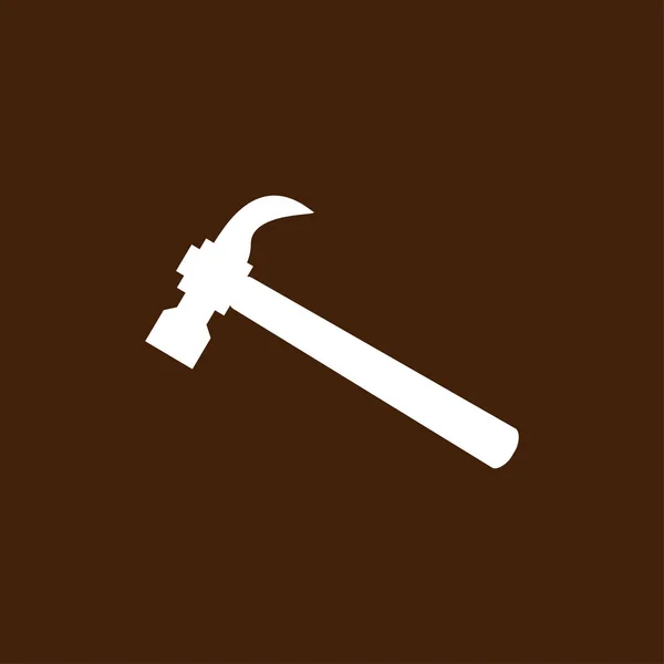 Hammerflatt ikon – stockvektor
