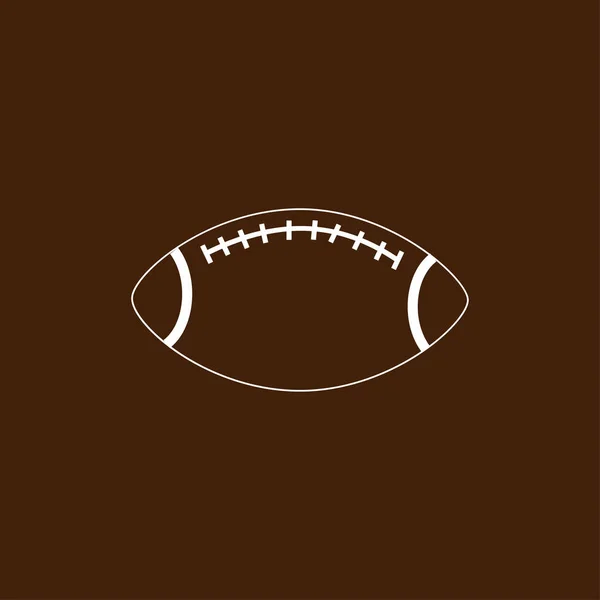 Rugby bal pictogram — Stockvector