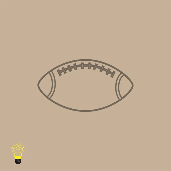 Ícone de bola de rugby —  Vetores de Stock